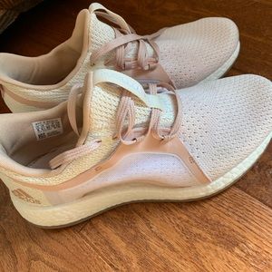 Creamy Pink Neutral Adidas Pureboost Sneakers